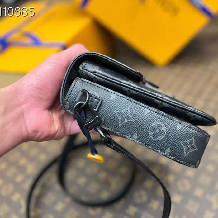 Louis Vuitton LV Unisex S-Lock Vertical Wearable Wallet Monogram Coated Canvas M82252