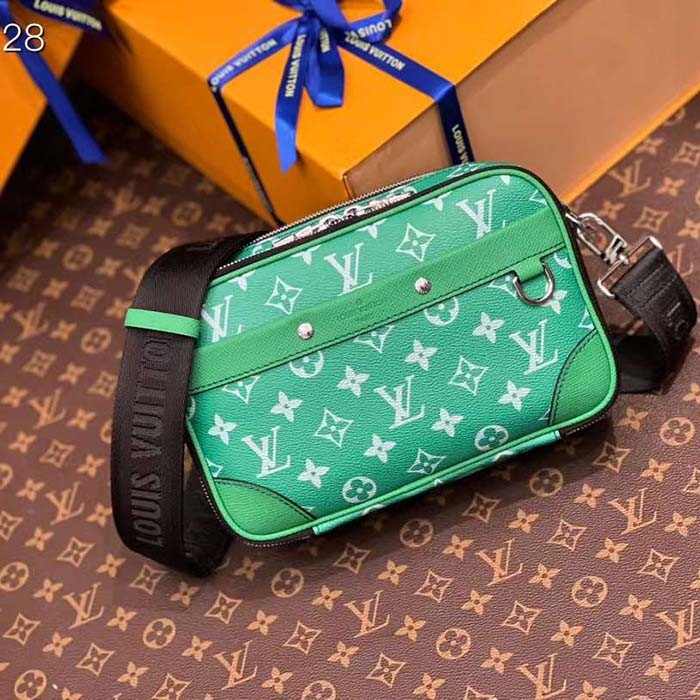 Louis Vuitton LV Unisex Alpha Messenger Cactus Green Monogram Coated Canvas M31014