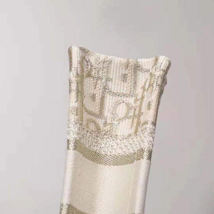 Dior Women Mini Dior Book Tote Gold-Tone Dior Oblique Embroidery