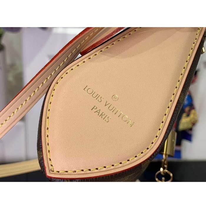 Louis Vuitton LV Unisex Pochette Tirette Monogram Coated Canvas M47123