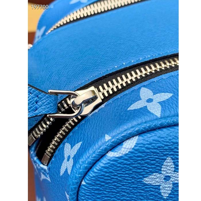 Louis Vuitton LV Unisex Dopp Kit Blue Monogram Coated Canvas M31037