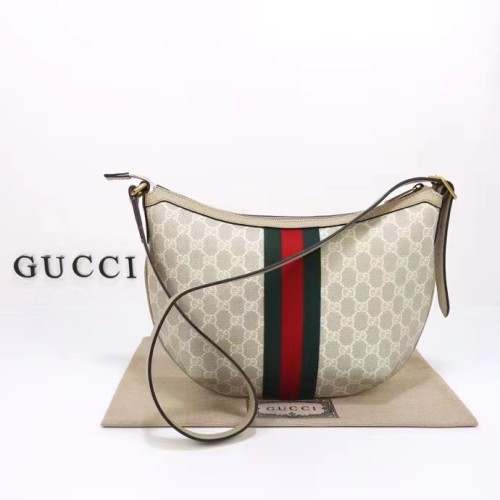 Gucci Unisex Ophidia GG Small Crossbody Bag Beige White GG Supreme Canvas Double G Style ‎598125 UULAT 9682