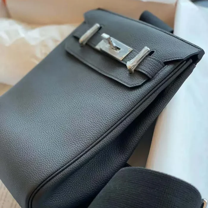 Hermes Unisex Hac A Dos PM Backpack-Black H083589CK85