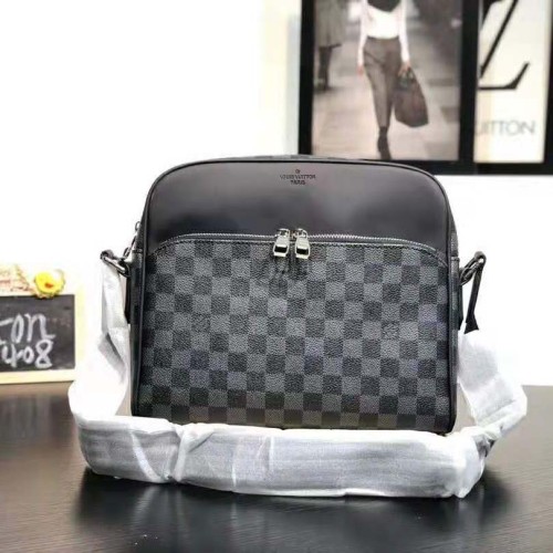 Louis Vuitton LV Men Dayton Reporter PM in Monogram Canvas-Grey