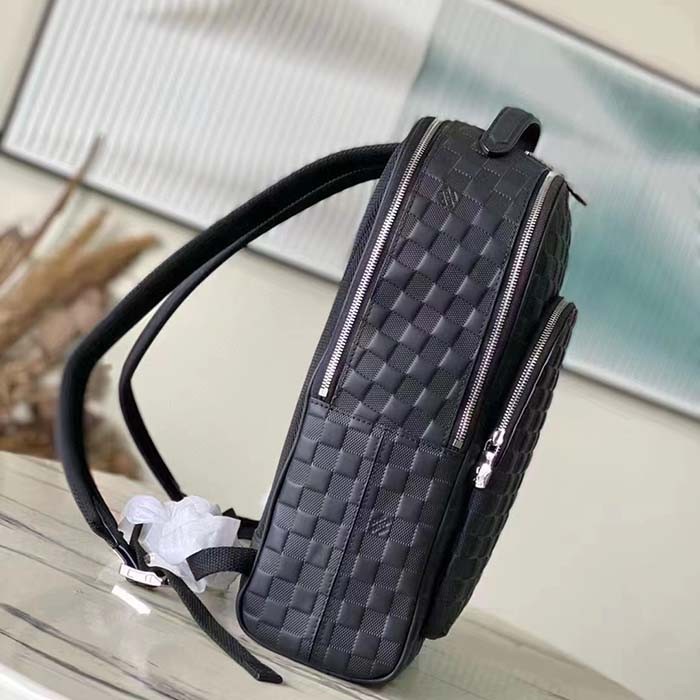 Louis Vuitton LV Unisex Avenue Backpack Damier Infini Cowhide Leather Black Cowhide-Leather