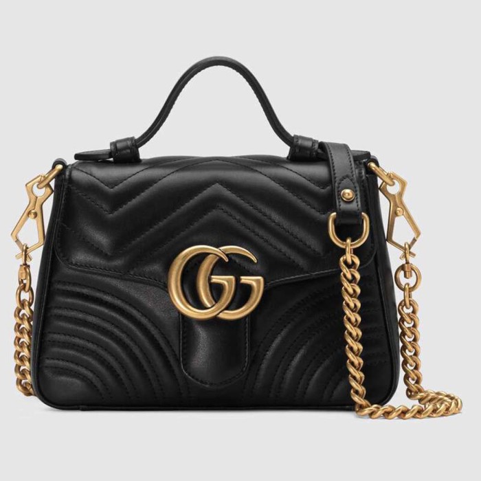 Gucci GG Women GG Marmont Mini Top Handle Bag