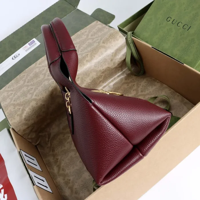 Gucci Women Softbit Medium Top Handle Bag-Maroon ‎837467