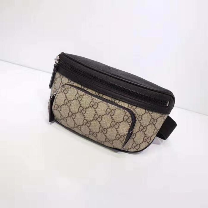 Gucci GG Unisex Gucci Eden Belt Bag in Beige/Ebony GG Supreme Canvas