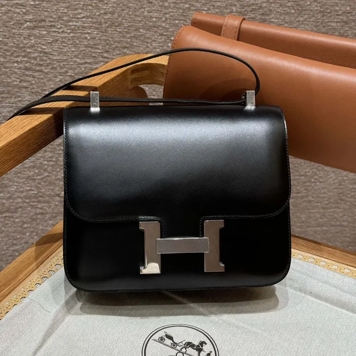 Hermes Women Constance 24 Bag Box Leather-Black/Silver