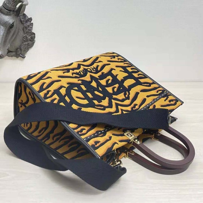 Fendi Women Sunshine Medium Shopper Bag from the Spring Festival Capsule Collection