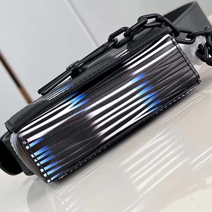 Louis Vuitton LV Unisex Micro Steamer Blue Moon Damier Rush Epi XL Leather Cowhide-Leather