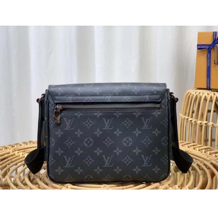 Louis Vuitton LV Men District PM Bag in Monogramme Eclipse Coated Canvas