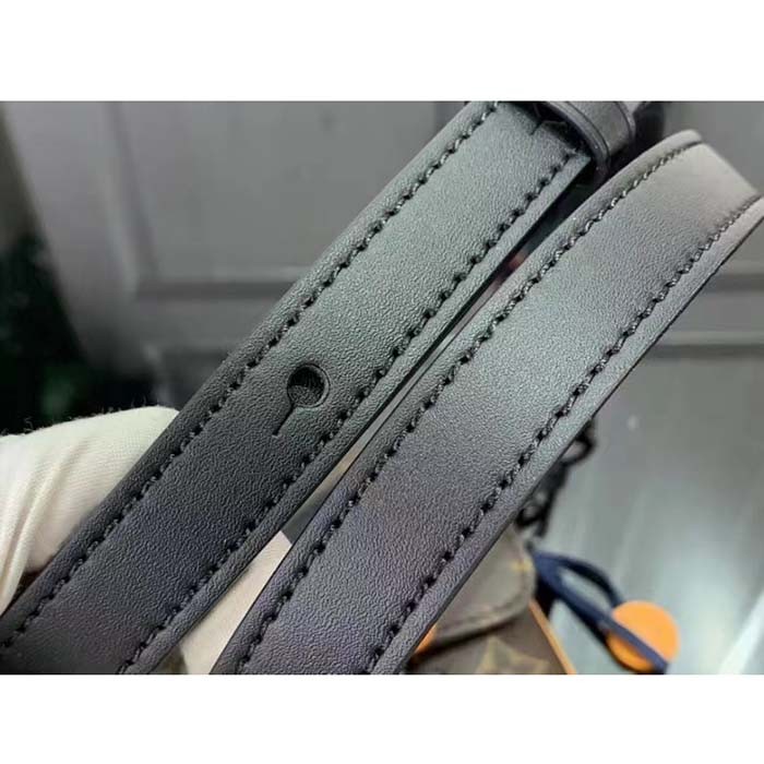 Louis Vuitton LV Unisex S-Lock Vertical Wearable Wallet Radiant Sun Monogram Macassar Coated Canvas