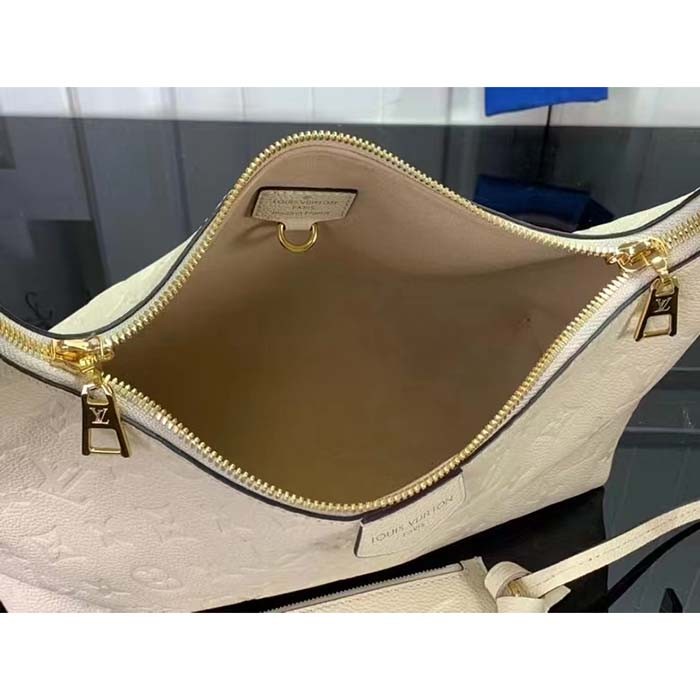 Louis Vuitton LV Unisex Sac Sport Crème Beige Embossed Supple Grained Cowhide Leather