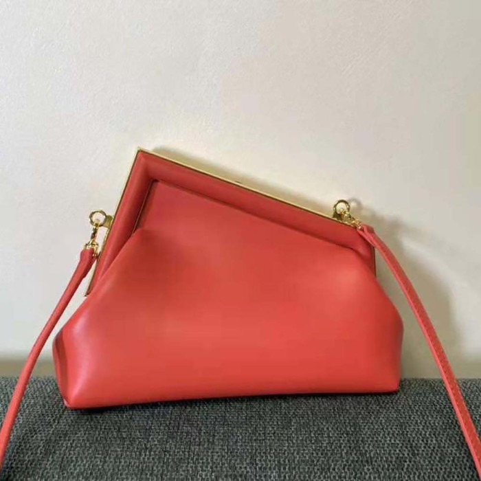 Fendi Women First Small Red Leather Bag