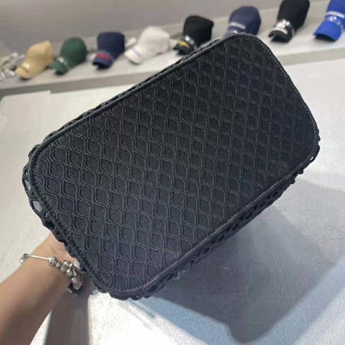 Dior Women Diortravel Vanity Case Mesh Embroidery