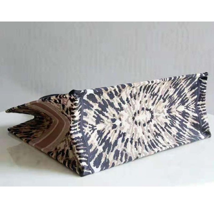 Dior Women Dior Book Tote Multicolor Tie & Dior Embroidery