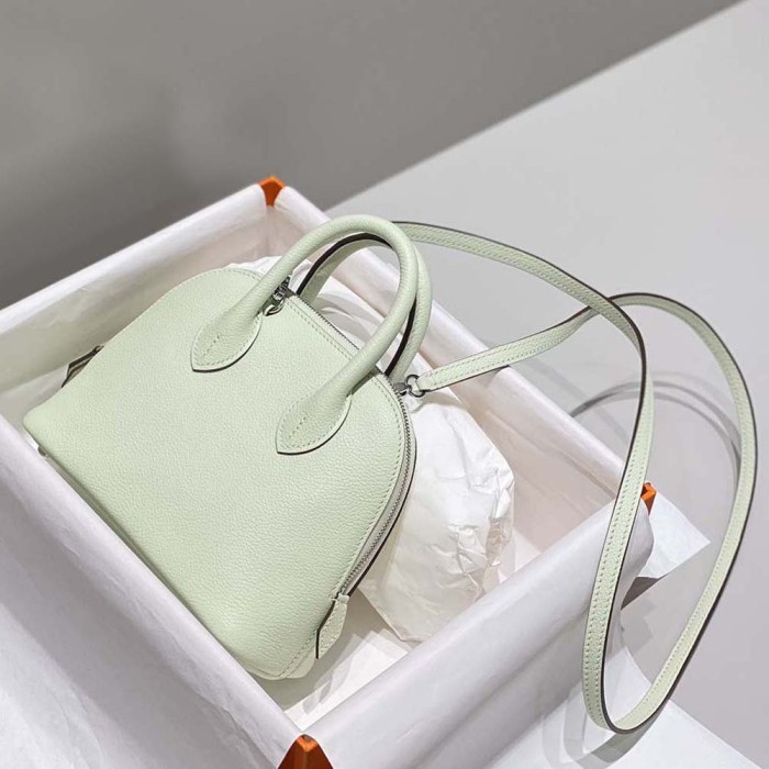 Hermes Unisex Bolide 1923 Bag in Epsom Calfskin-Lime