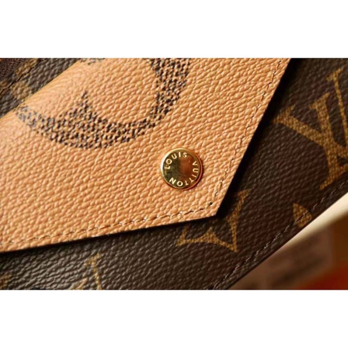 Louis Vuitton LV Unisex Card Holder Recto Verso Brown Monogram Reverse Coated Canvas