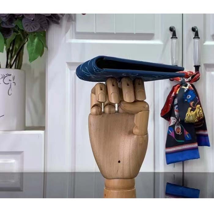 Louis Vuitton LV Unisex Slender Wallet Atlantic Blue Monogram Coated Canvas