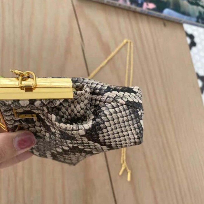 Fendi Women Nano Fendi First Charm Brown Elaphe Charm