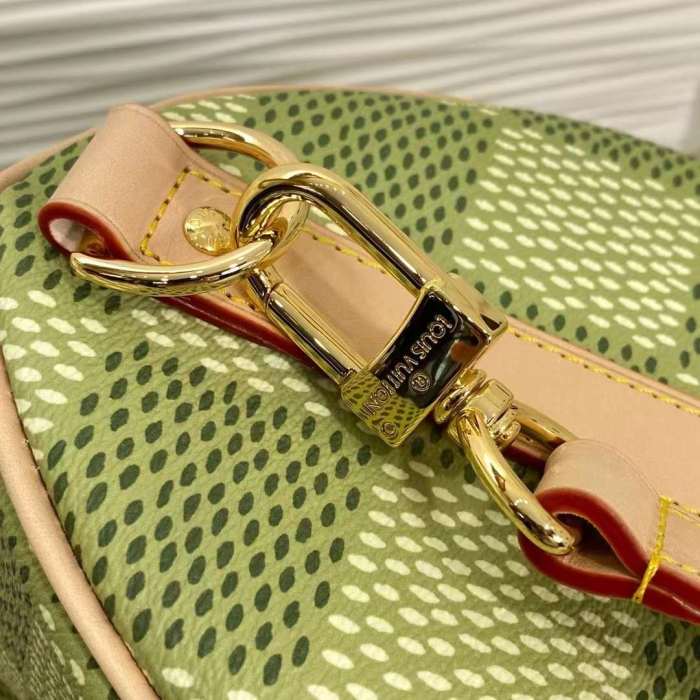 Louis Vuitton LV Unisex Keepall Bandoulière 35 Green Damier Golf Coated Canvas N40671