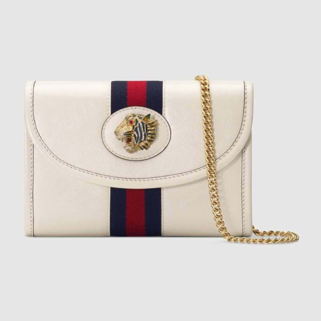 Gucci GG Women Rajah Mini Bag in Leather with a Vintage Effect