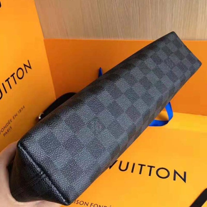 Louis Vuitton LV Men Mick PM Bag in Damier Graphite Canvas-Grey