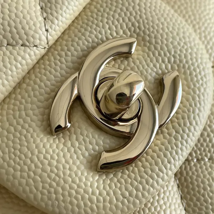 Chanel Women Small Classic Handbag Grained Shiny Calfskin Gold-Tone Metal-YellowChanel Women Medium Classic Handbag Grained Shiny Calfskin Gold-Tone Metal-Yellow