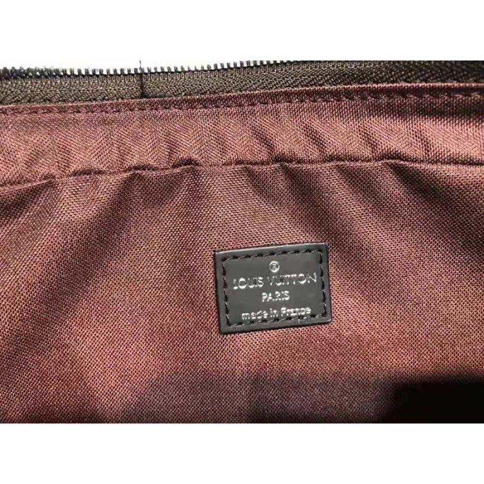 Louis Vuitton LV Men Porte-Documents Voyage PM in Monogram Macassar Canvas-Brown