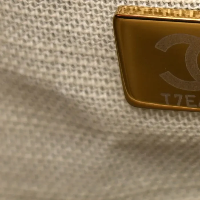 Chanel Women Small Tote Mixed Fibres Calfskin Gold Tone Metal-Black