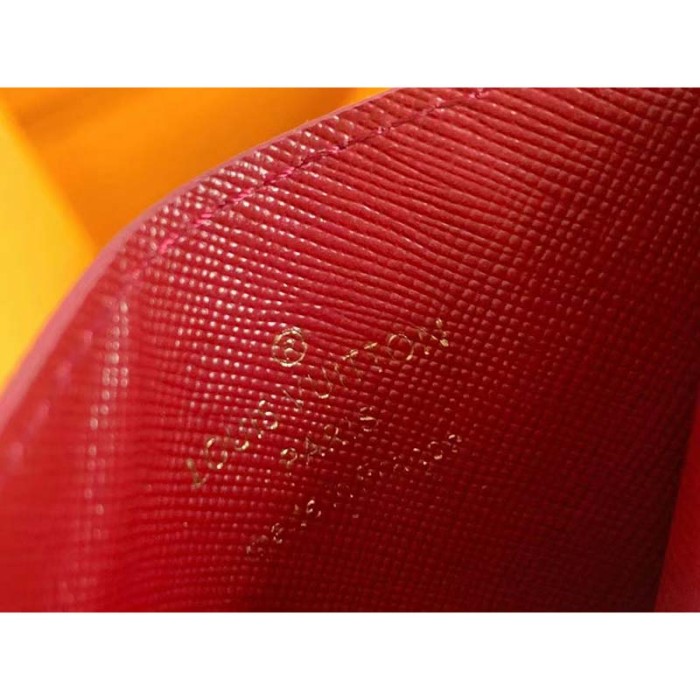 Louis Vuitton LV Unisex Card Holder Wallet Fuchsia Pink Monogram Coated Canvas