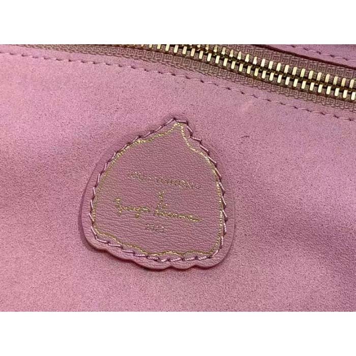 Louis Vuitton LV Unisex LV x YK Neverfull MM Quartz Embossed Grained Monogram Empreinte Cowhide Leather