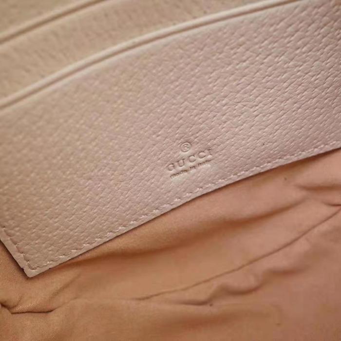 Gucci GG Women Ophidia Mini Backpack with Blue and Red Web in White Leather