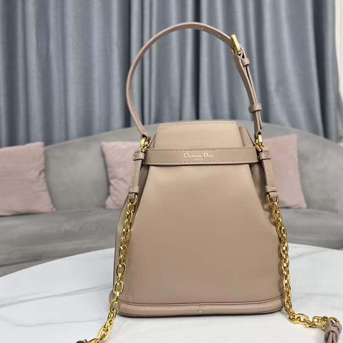 Dior Women Medium C'est Dior Bag Warm Taupe CD-Embossed Calfskin