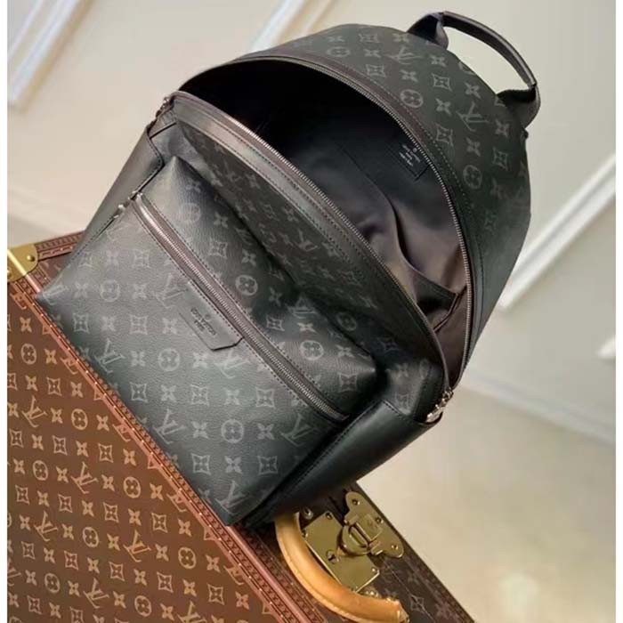 Louis Vuitton LV Unisex Discovery Backpack PM Monogram Eclipse Coated Canvas Cowhide Leather