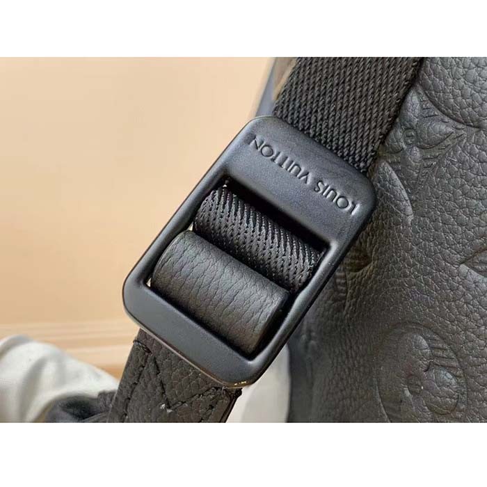 Louis Vuitton LV Unisex Trekking Backpack Monogram Shadow Calf Leather Textile Cowhide