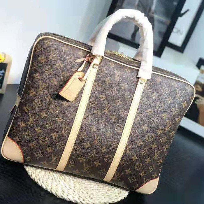 Louis Vuitton LV Men Porte-Documents Voyage in Monogram Canvas-Sandy