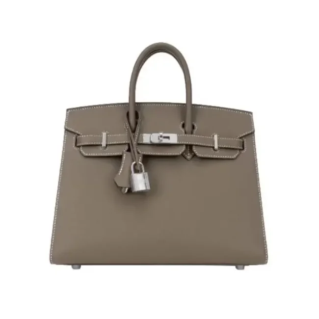 Hermes Birkin 30 Bag in Epsom Leather with Gold Hardware-Silver
