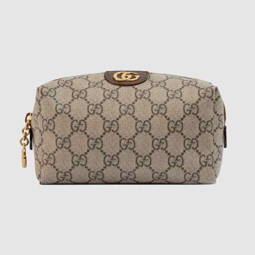 Gucci GG Unisex Ophidia GG Cosmetic Case in GG Supreme Canvas