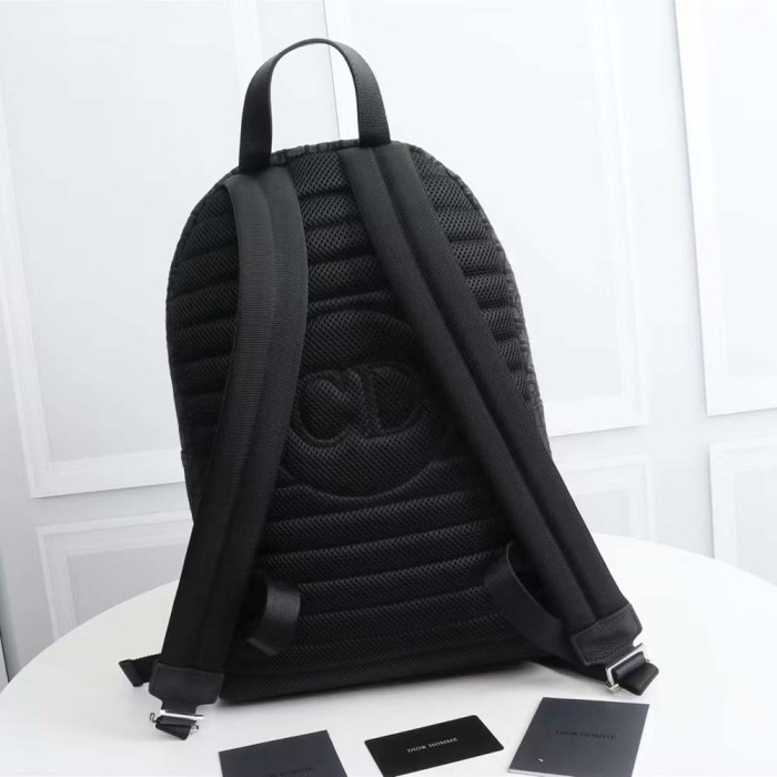 Dior Men Rider Backpack Black Dior Oblique Jacquard
