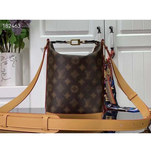 Louis Vuitton LV Unisex Hobo Cruiser PM Handbag Blurry Monogram Coated Canvas