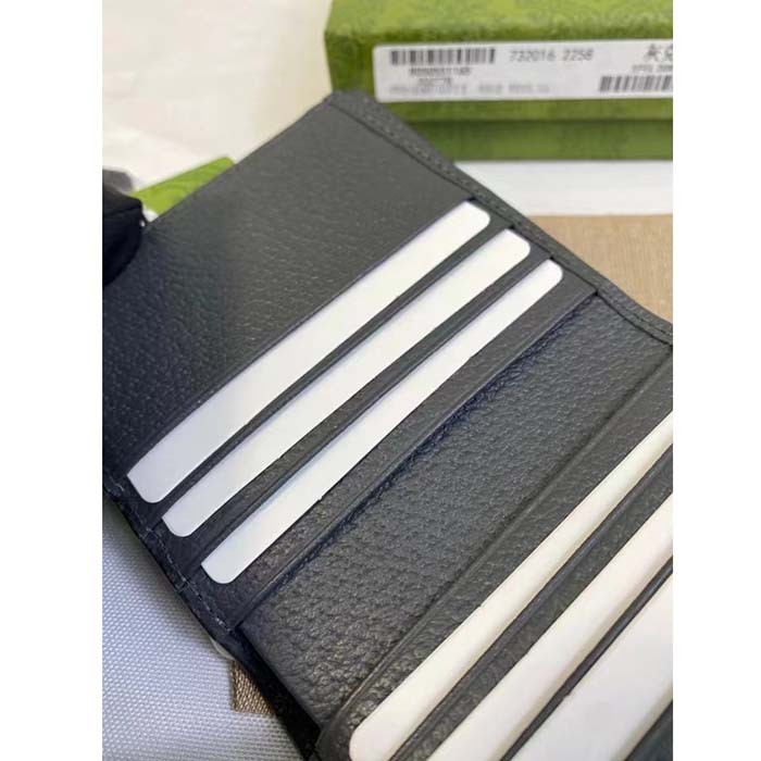 Gucci Unisex Ophidia GG Wallet Grey Black Supreme Canvas Double G