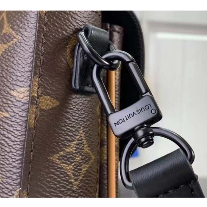 Louis Vuitton LV Unisex S-Lock Vertical Wearable Wallet Radiant Sun Monogram Macassar Coated Canvas