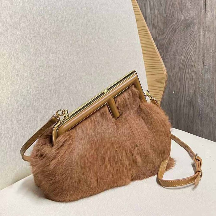 Fendi Women First Small Brown Mink Bag