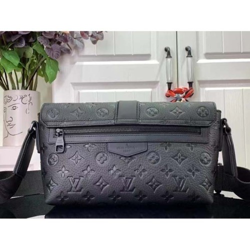 Louis Vuitton LV Unisex S-Cape Messenger Taurillon Monogram Embossed Cowhide Leather