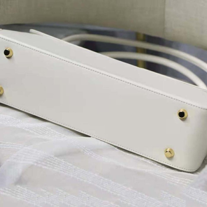 Dior Women Parisienne Bag Latte Smooth Calfskin