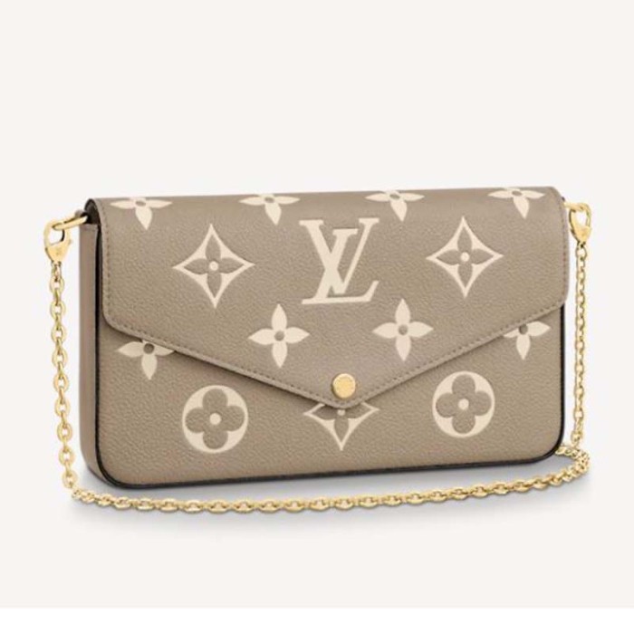 Louis Vuitton LV Unisex Félicie Pochette Monogram Empreinte Embossed Supple Grained Cowhide