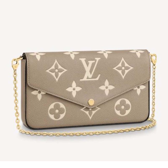 Louis Vuitton LV Unisex Félicie Pochette Monogram Empreinte Embossed Supple Grained Cowhide