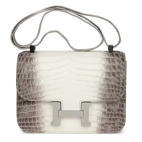 Hermes Women Constance 24 Himalaya Matte Niloticus Crocodile Palladium Hardware